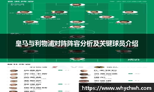 皇马与利物浦对阵阵容分析及关键球员介绍